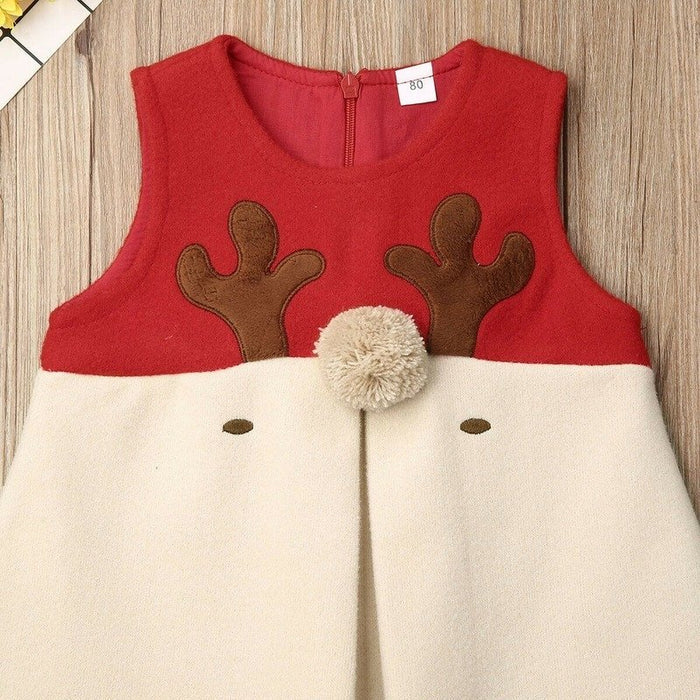 Baby/Toddler Girl Christmas Reindeer Sleeveless Dress
