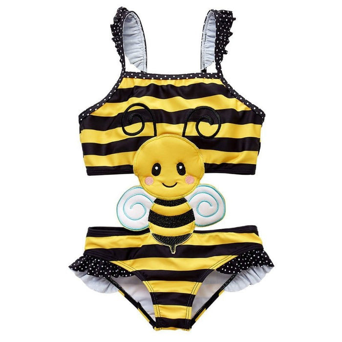 Baby/Toddler Girl Honey Bee Design One-Piece Swimsuit