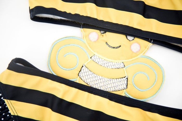 Baby/Toddler Girl Honey Bee Design One-Piece Swimsuit