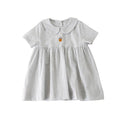 Baby/Toddler Girl Mixed Embroidery Short Sleeve Dress (3 Colors)