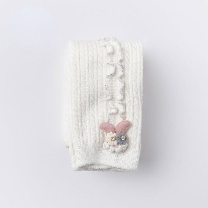 Baby/Toddler Girl Ruffle Details Warm Leggings