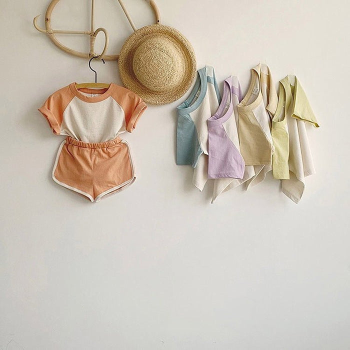 Baby/Toddler's Casual T-shirt with Matching Shorts Set (5 Colors)