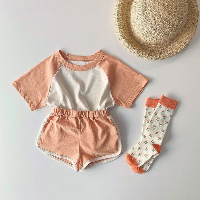 Baby/Toddler's Casual T-shirt with Matching Shorts Set (5 Colors)