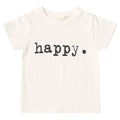 Baby/Toddler's Letter Print White Short-Sleeve T-shirt
