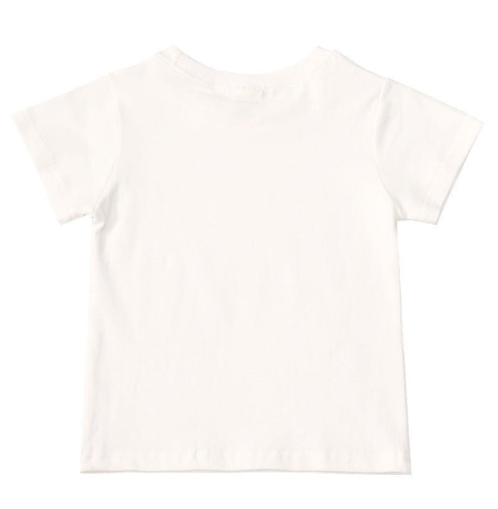 Baby/Toddler's Letter Print White Short-Sleeve T-shirt