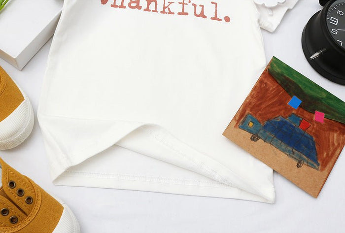 Baby/Toddler's "thankful" Letter Print T-shirt