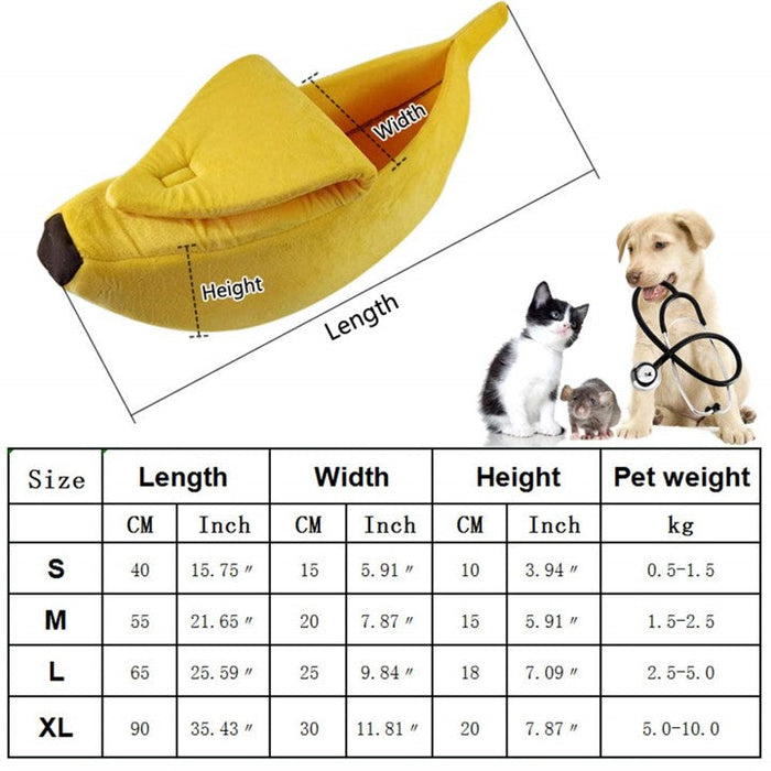 Banana Shaped Pet Bed