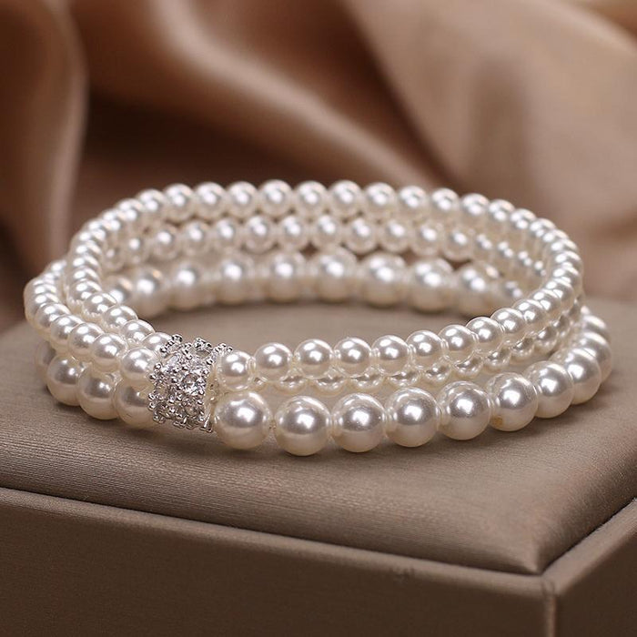 Baroque Pearl Multi-layer Twin Bracelet