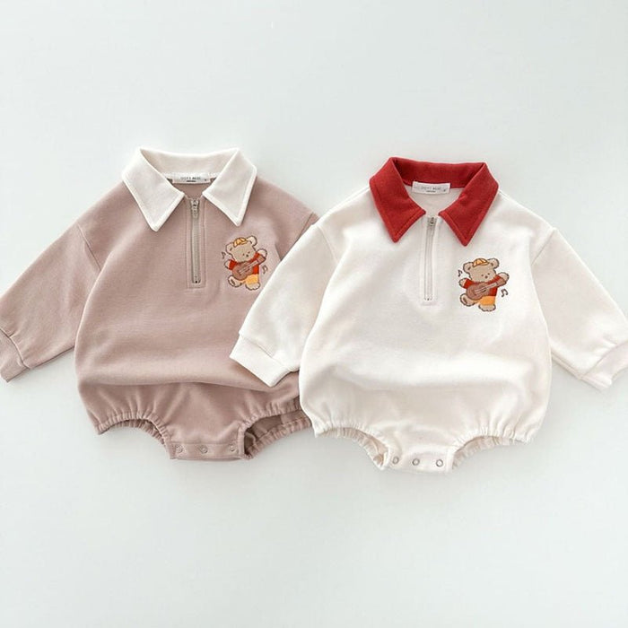 Bear Design Long Sleeve Onesies (2 colors)