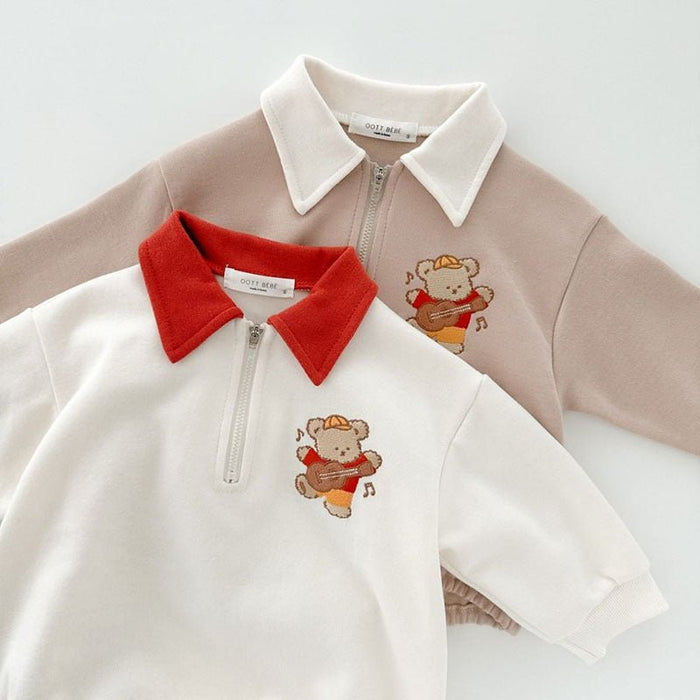 Bear Design Long Sleeve Onesies (2 colors)