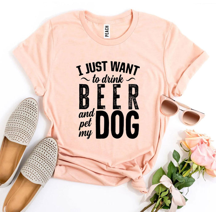 Beer and Pet My Dog Graphic Tee