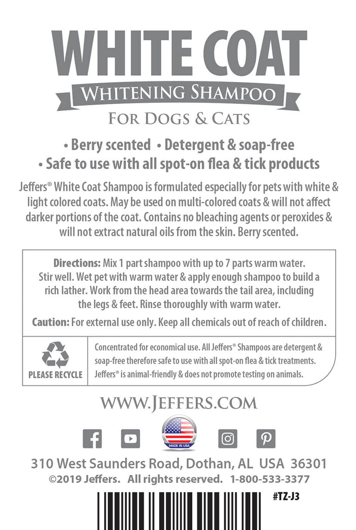 Berry-Scent White Coat Pet Shampoo