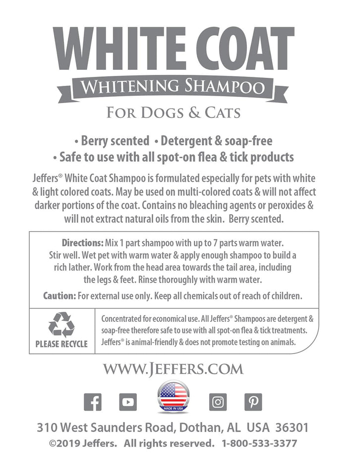 Berry-Scent White Coat Pet Shampoo
