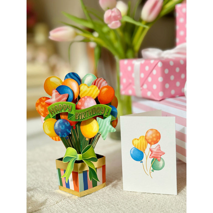 Birthday Bouquet Card -Balloons