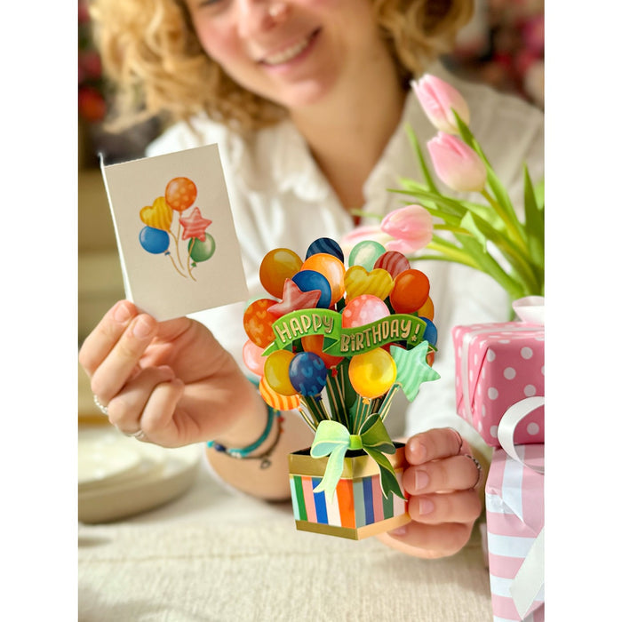 Birthday Bouquet Card -Balloons
