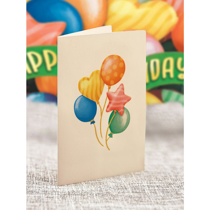 Birthday Bouquet Card -Balloons