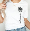 Blessed Flower Tee: XL (16-20) / White