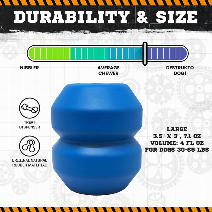 Blue Double Chamber Treat Toy