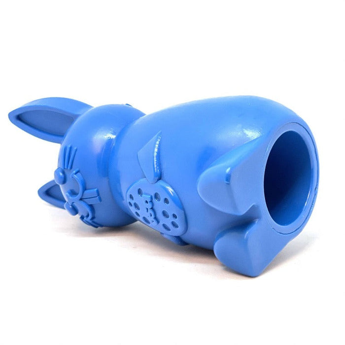 Blue Hollow Bunny Nylon Treat Toy