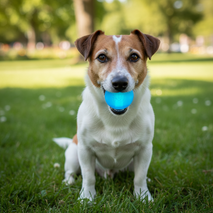 Blue Strobe Light-Up Fetch Ball