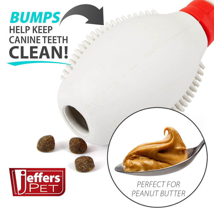 Bowling-Pin Treat Toy with a Textured Surface