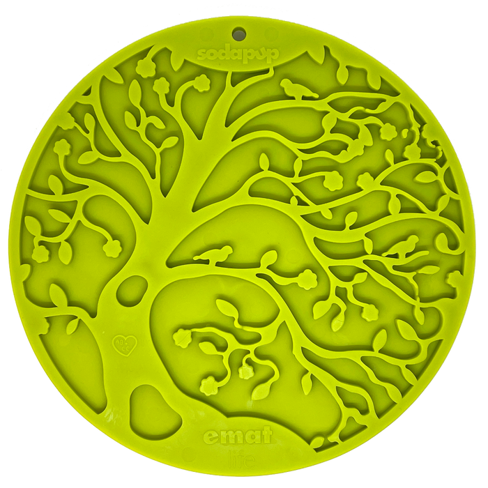 Branching-Tree Licking Mat with Suction Cups