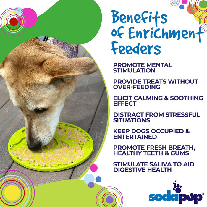 Branching-Tree Licking Mat with Suction Cups