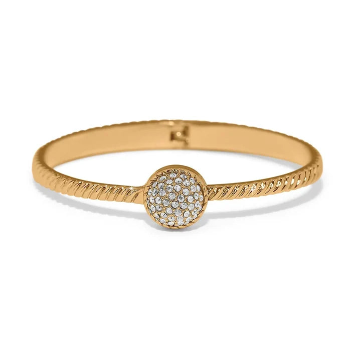 Brighton Illumina Celeste Dome Hinged Bangle -Gold