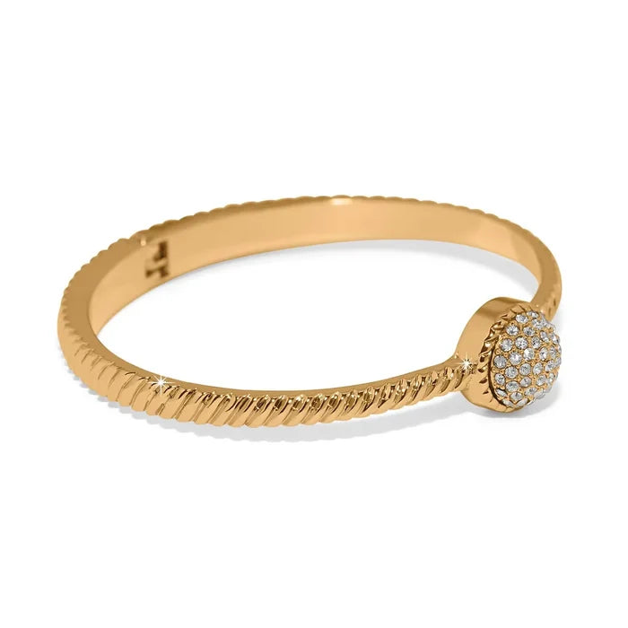 Brighton Illumina Celeste Dome Hinged Bangle -Gold