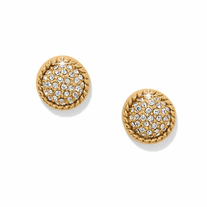 Brighton Illumina Celeste Dome Post Earrings -Gold