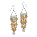 Brighton Palm Canyon Two Tone Drop French Wire Earrings