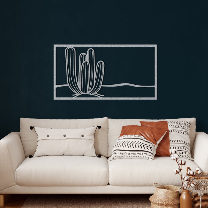 Cactus Metal Wall Art