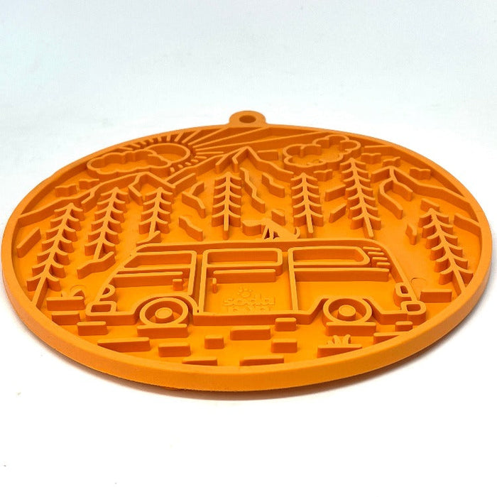 Camp Van Round Suction Lick Mat