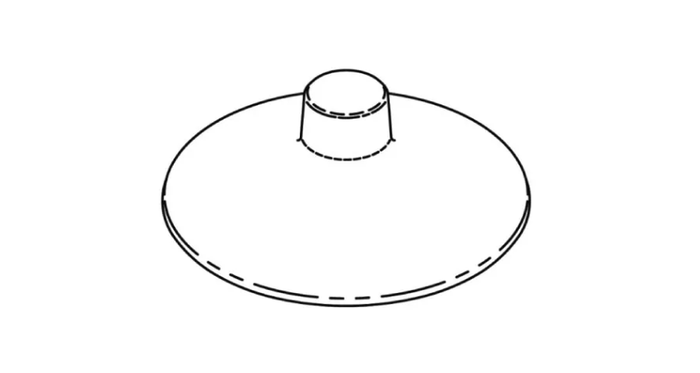 Product Display Visual of the SKU: CCH1TA for Marketing of theCAST Top for Small China Hat Area/Path Light (CCH1CB) | CCH1TA