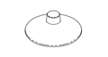 CAST Top for Small China Hat Area/Path Light (CCH1CB) | CCH1TA