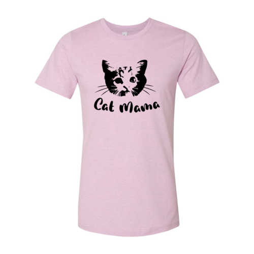 Cat Face Mama Script Tee