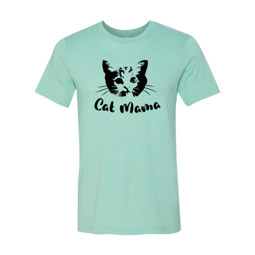 Cat Face Mama Script Tee