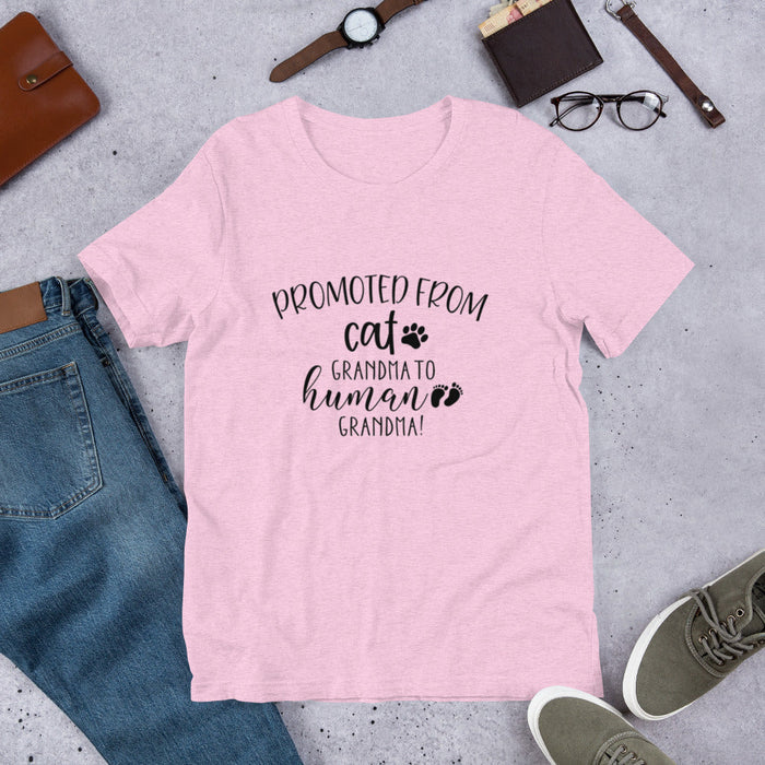 Cat Grandma T Shirt — Promoted to Human Grandma