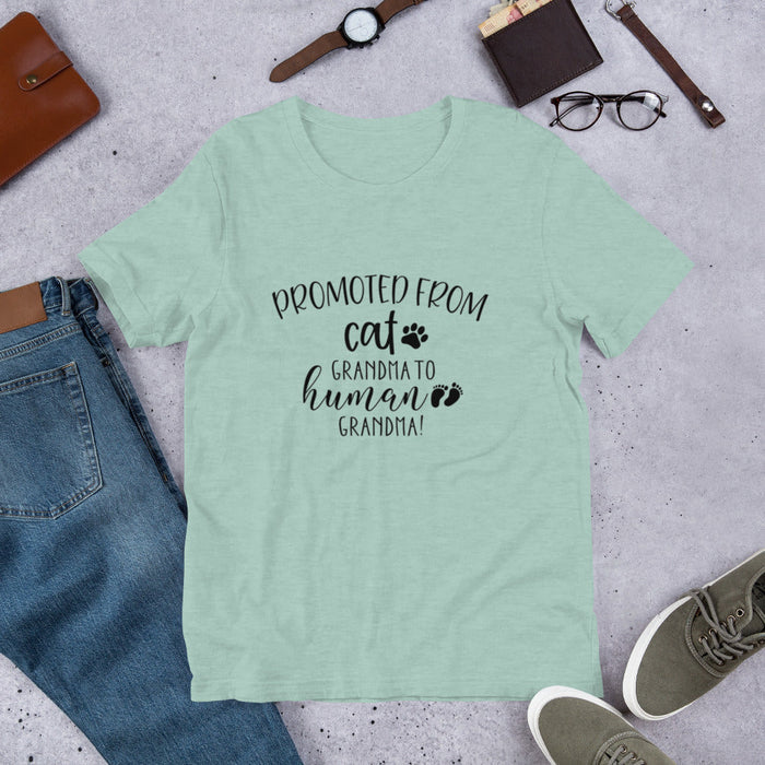 Cat Grandma T Shirt — Promoted to Human Grandma