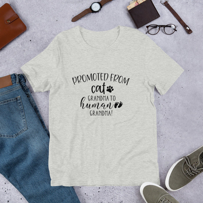 Cat Grandma T Shirt — Promoted to Human Grandma