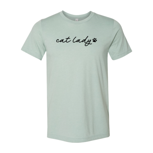 Cat Lady Script and Paw Tee