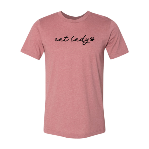 Cat Lady Script and Paw Tee
