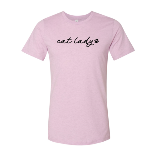 Cat Lady Script and Paw Tee