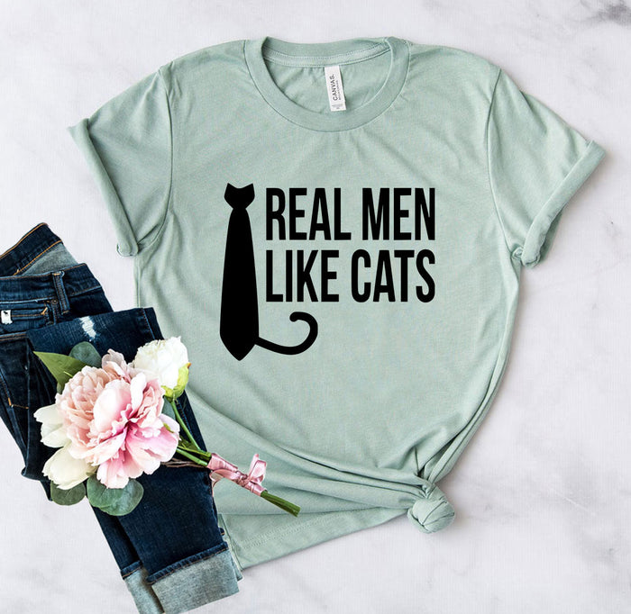 Cat-Loving Men Silhouette Tee