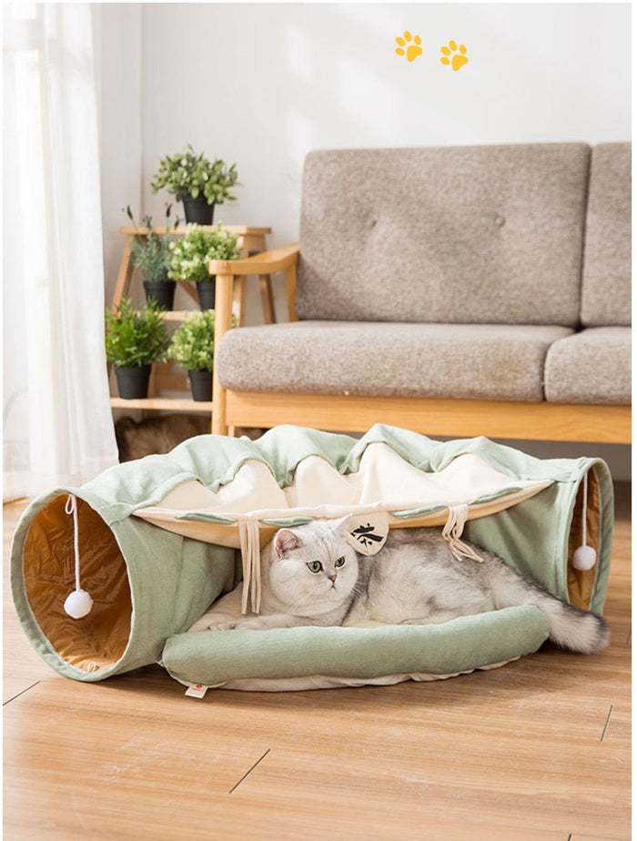 Cat Tunnel and Removable Mat