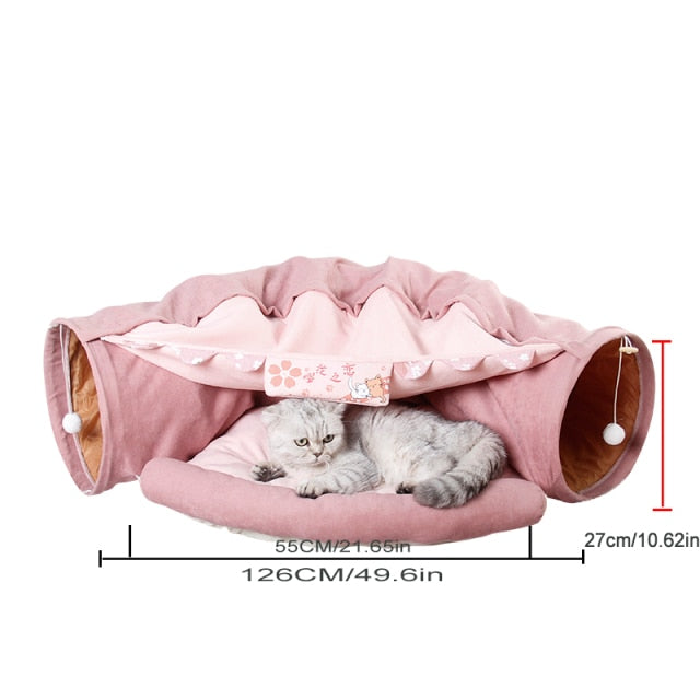 Cat Tunnel and Removable Mat