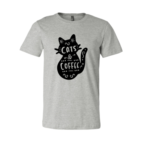 Cats and Coffee Silhouette Tee
