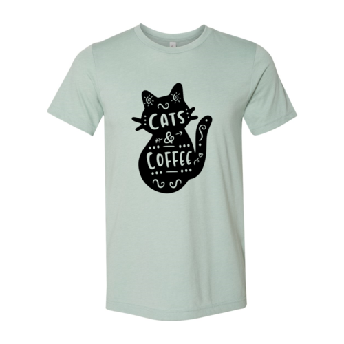 Cats and Coffee Silhouette Tee