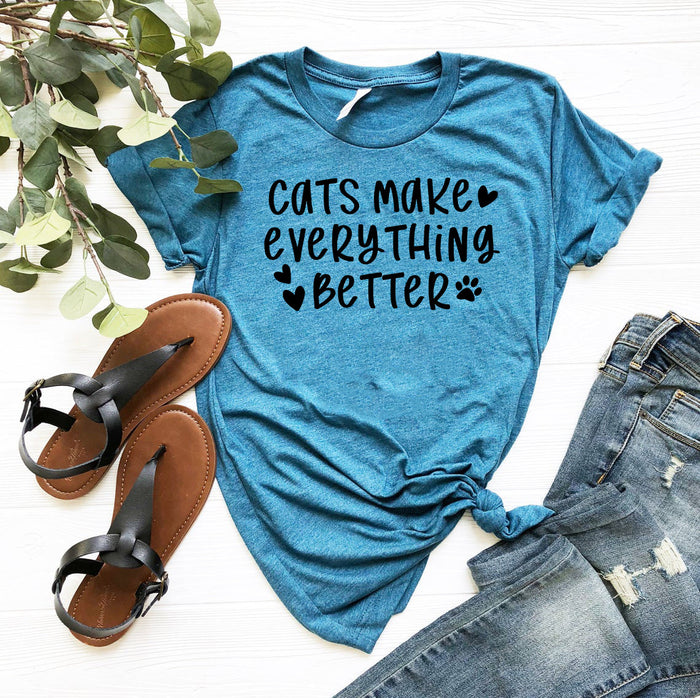 Cats Make Everything Better Tee