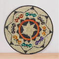 Changir Hand Woven Basket Moth Motif